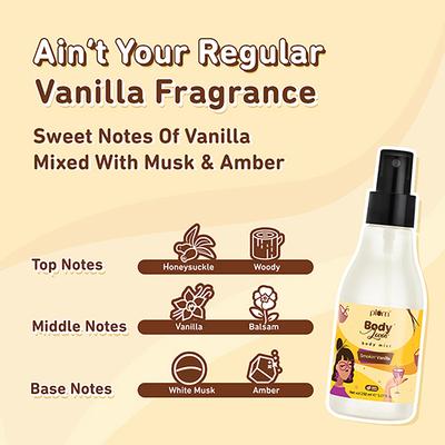 Plum Bodylovin' Smokin' Vanilla Body Mist Vanilla Fragrance 150ml - Body Mist/Spray