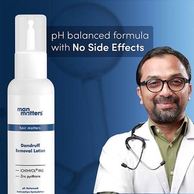 Man Matters Anti-Dandruff Lotion with Tea Tree Extract & Menthol Soothes 60 ml - Hair Lotions & Tonics