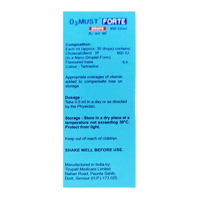 D3 MUST FORTE PINEAPPLE FLAVOUR Drops 15ml - Supplements-Vit