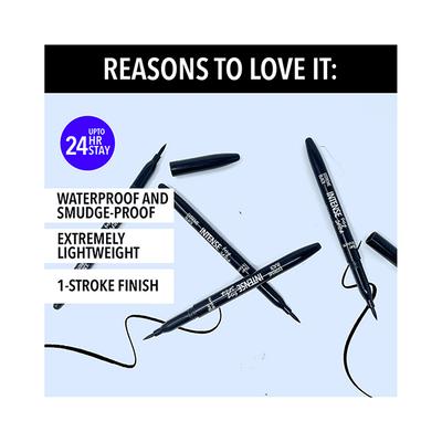 Blue Heaven Intense Easy Sketch Extreme Black Eyeliner 24Hr Stay Flexi Tip 1ml - Eyeliners