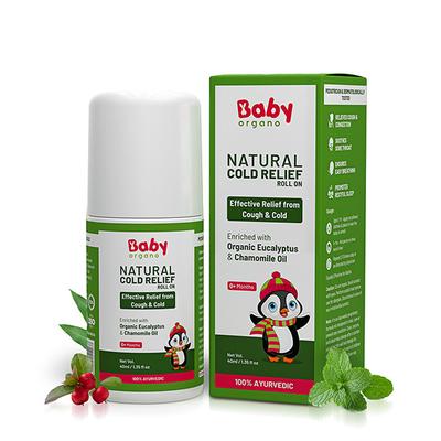 Baby Organo Ayurvedic Eucalyptus Oil Natural Cold Relief Roll-on 40 ml - Balms & Rubs