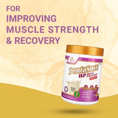 PentaSure HP 100% Whey Protein Powder- Banana & Vanilla Flavour 400 g - Whey Proteins