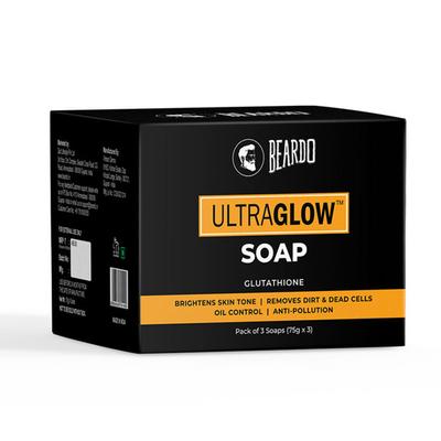 Beardo Ultraglow Bathing Soap - Glutathione (Pack of 3 X 75 gm) - Soaps