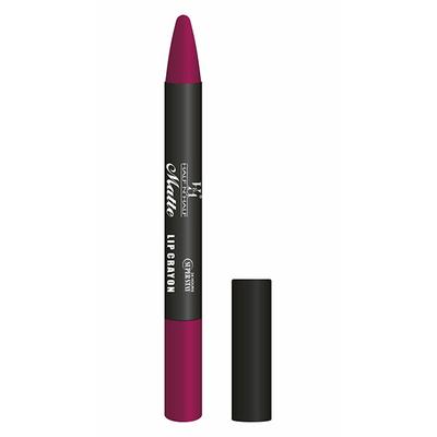 Half N Half Matte Lip Crayon, 24H Super Stay, 12 Midnight Purple 3.5 gm - Lip Crayons