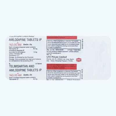 Tazloc AM 40mg Tablet 10'S - Hypertension-Ang