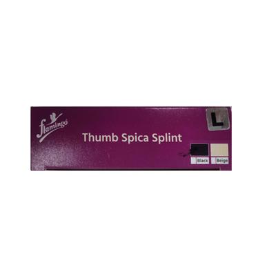 Flamingo Thumb Spica Splint - Black (OC2025) (L) 1's - Supports And Braces