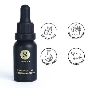 Sugar Cosmetics Coffee Culture Brightening Serum 15ml - Face Serum