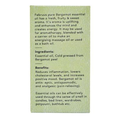 Februus Organics Pure Essential Oil - Bergamot 10 ml - Essential Oils