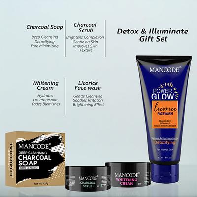 Mancode Complete Face & Body Care Kit Gift Set-Brighten & Revitalize for Healthy, Radiant Skin 1's - Makeup Kits & Sets