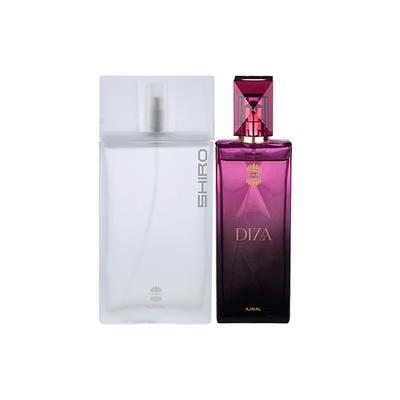 Ajmal Shiro EDP Citrus Spicy Perfume And Diza EDP Fruity Floral Perfume 190 ml - Perfumes (Edt/Edp)