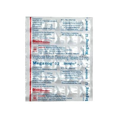 Megavog 0.2mg Tablet 30'S - Diabetes-Ant