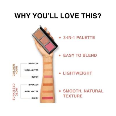 Lakme Absolute Facelife Palette Golden Hour 15 gm - Face Palettes