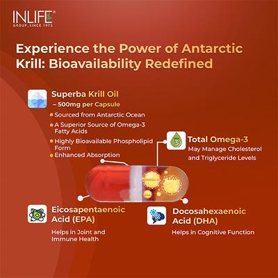 INLIFE Krill Oil Phospholipid Capsules 30's - Vital Health