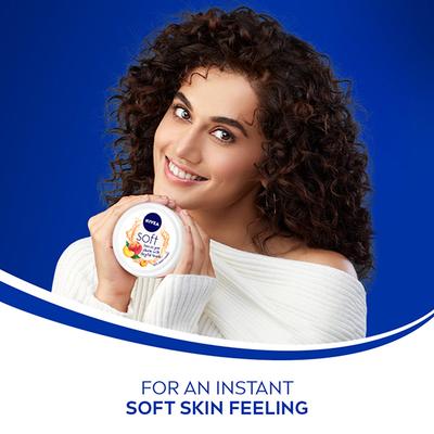 Nivea Soft Moisturising Cream Playfull Peach 200 ml - Lotions & Creams