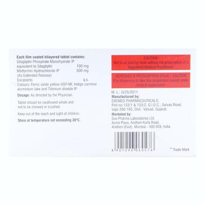 ISTAMET XR 500 Tablet 10's - Diabetes-Ant