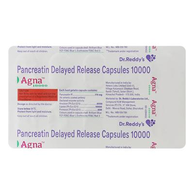 Agna 10000 Capsule 10'S - Digestion-Dig