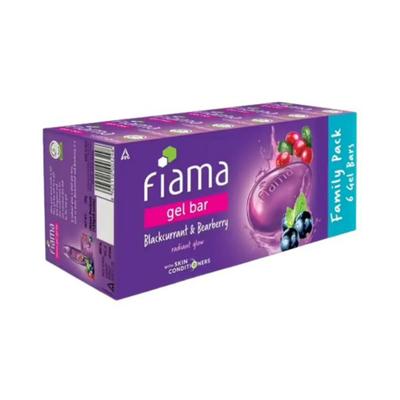 Fiama Gel Bar Blackcurrant And Bearberry, 125g each 6's - Soaps