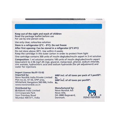 Ryzodeg 100IU Penfill Cartridge 1X3ml - Diabetes-Ins