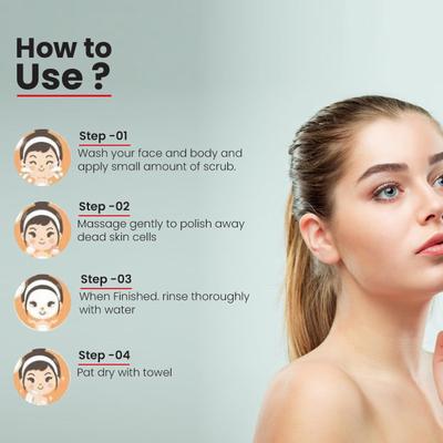 OxyGlow Herbals D-Tan Face Scrub Avocodo, Vitamin E & Clove Oil 100 gm - Face Scrubs