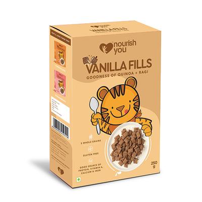 Nourish You Vanilla Fills with Quinoa + Ragi 250 gm - Nutritional Bars