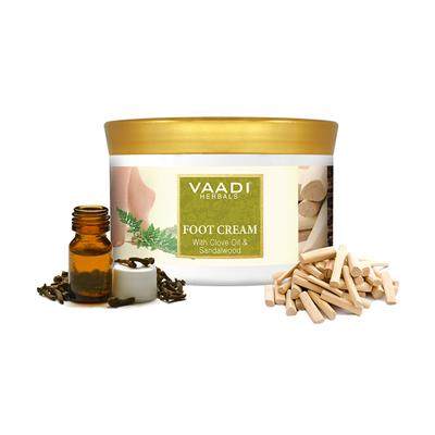 Vaadi Herbals Foot Cream - Clove Oil & Sandalwood 500 gm - Foot Creams & Lotions