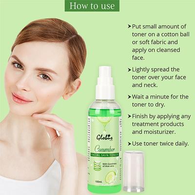 Globus Naturals Cucumber Facial Skin Toner 100 ml - Face Mists