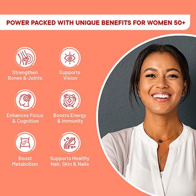 Wellbeing Nutrition Slow 2 in 1 Multi 50+ Capsule for Her 60's - Multi-Vitamins