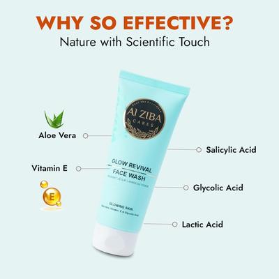 Alziba Cares Face Wash - Glow Revival 100 ml - Face Washes