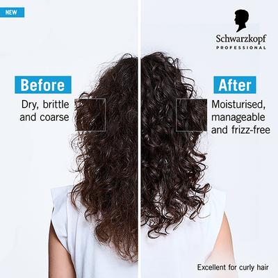 Schwarzkopf Professional Bonacure Moisture Kick Spray Conditioner with Glycerol,with Vegan Keratin 200 ml - Conditioners