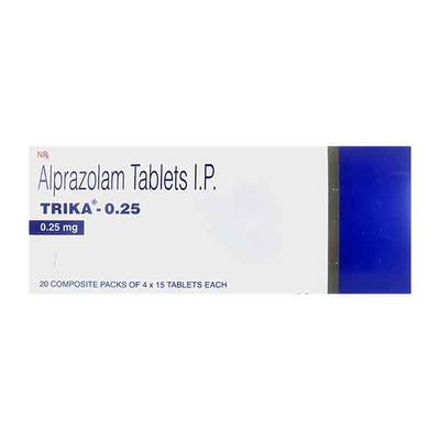 Trika 0.25mg Tablet 15'S - Anxiety-Anx
