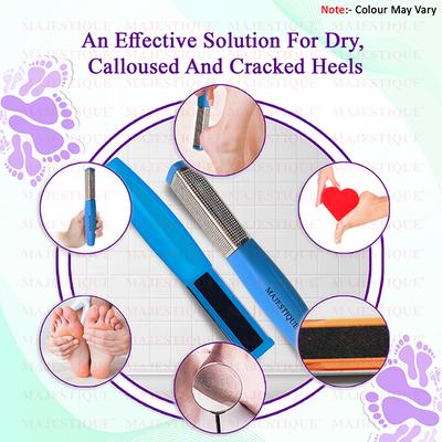 Majestique Double Sided Foot Files FN306 Heel Rasp for Foot Scrapper - Color May Vary 1's - Manicure & Pedicure Kits