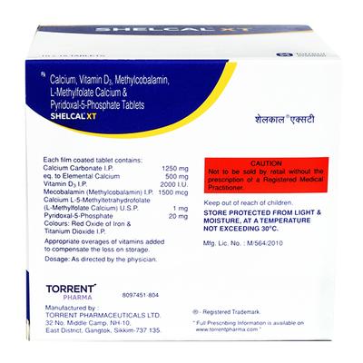 Shelcal XT Tablet 15'S - Supplements-Cal