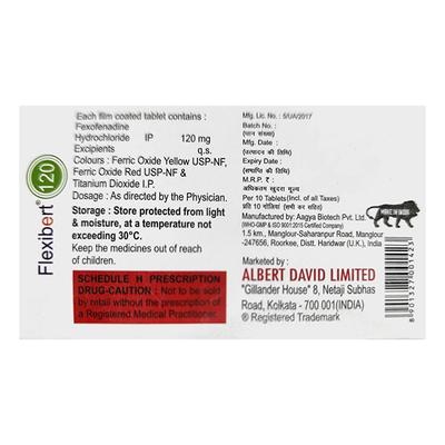 FLEXIBERT 120 Tablet 10's - Allergies-Ant