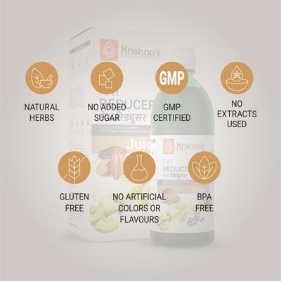 Krishna's Herbal & Ayurveda Fat Reducer Juice 500 ml - Ayurvedic Juices