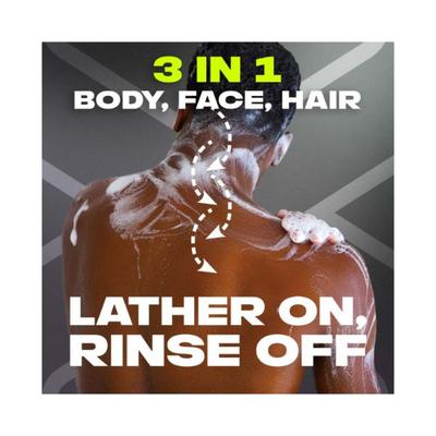 Axe Black 3 In 1 Body Face & Hair Wash 250 ml - Shower Gels & Body Wash