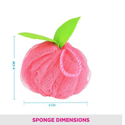 Vega Hot Pink Luxury Soft Body Sponge Natural Bath Loofah, (VC2BA-3/21) 2's - Body Scrubbers & Brushes