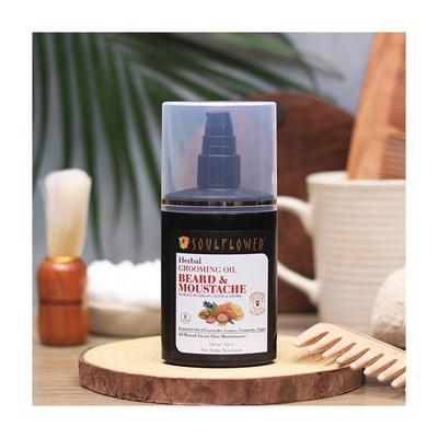 Soulflower Herbal Beard & Moustache Grooming Oil 120 ml - Beard Oil