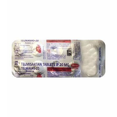 TELMAVAS 20 Tablet 10's - Hypertension-Ang