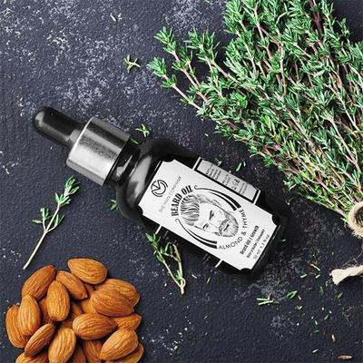 The Man Company Beard Growth Oil - Almond & Thyme 30 ml - Beard Oil