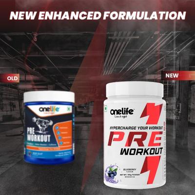 Onelife Preworkout Powder - Blueberry 100 gm - Workout Essentials