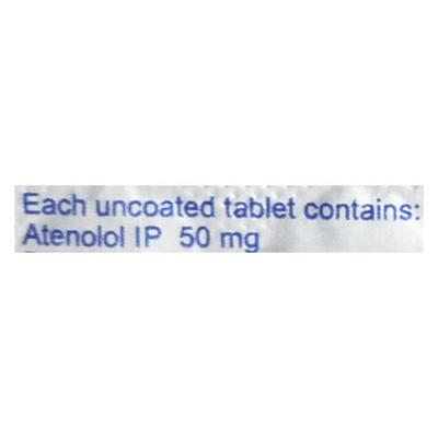 Tenolol 50mg Tablet 14'S - Hypertension-Bet