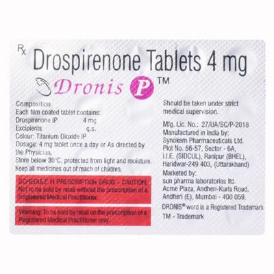 DRONIS P Tablet 24's - Contraception-Ora