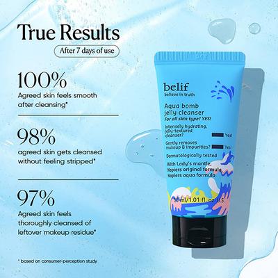 Belif Aqua Bomb Jelly Cleanser 30 ml - Face Wash & Cleansers