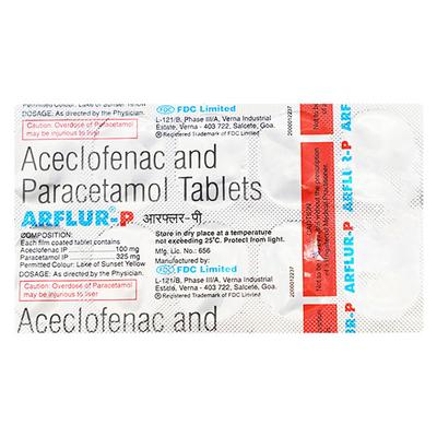 Arflur P Tablet 10'S - Pain relief-Nsa