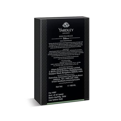 Yardley London Gentleman Urbane Daily Wear Perfume 100 ml - Men Perfumes (Edt/Edp)
