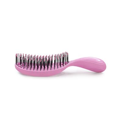 NuWay 4HAIR U.S. Patented Detangler Hair Brush for Men, Women & Kids - Light Pink - JuniorC 1s 1's - Hair Brushes