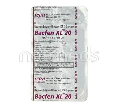 Bacfen XL 20mg Capsule 10'S - Muscle Cramps/Spasticity-Mus