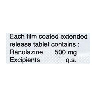 Ranx 500mg Tablet 15'S - Angina