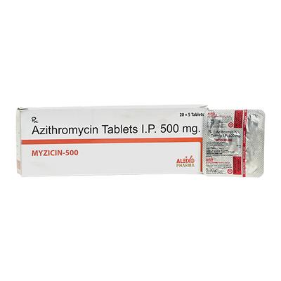 MYZICIN 500 Tablet 5's - Bacterial Infections-Mac