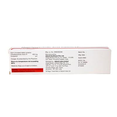 Udiliv 450mg Tablet 10'S - Cholelithiasis/Gall Stones